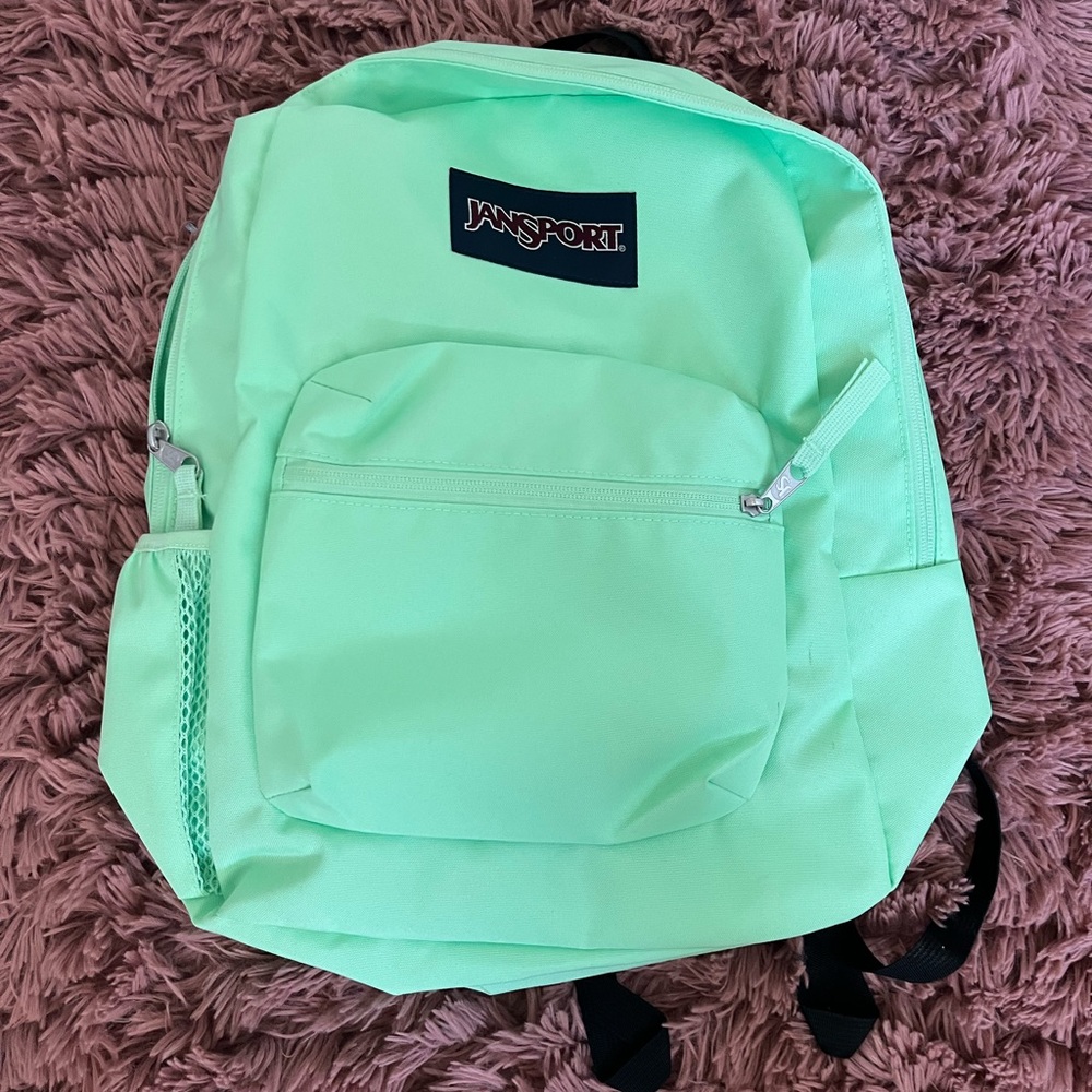 Jansport backpack in a fun aqua color